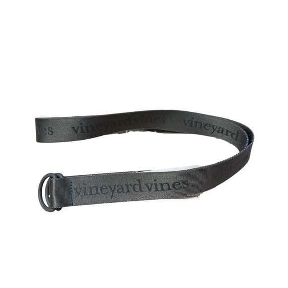 Vineyard Vines Mens Large Gray Harbor Pop Stitch Performance 48” Belt New NWT - Picture 5 of 6